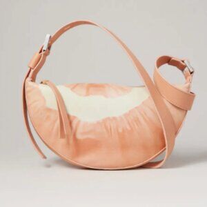 AllSaints Pink half moon crossbody bag